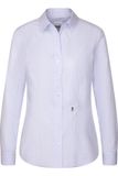Seidensticker Women's Blouse Slim Fit Check/Stripes Long Sleeve SN080619 - New Striped Light Blue - White - 42