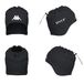 Kappa ANTUN 3 VALLADOLID - nekwarmer 24/25 - hoogwaardig design en sportieve stijl, verstelbare microfleece stof met voering - Black Mel eenheidsmaat