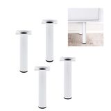 Amig - Set van 4 Ronde Meubelpoten - 30X700 cm - Staal - Wit