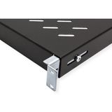 ROLINE 19-inch plank 1 U, 500 mm diep 50 kg zwart
