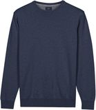 Baileys Heren Trui Basic Pullover Ronde hals trui Dark Denim NOS8200-675