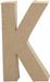 Panda - Letter, groot, K, h: 20,3 cm, b: 11,5 cm, 1stuk, dikte 2,5 cm