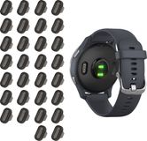 kwmobile 30x anti-stofplug geschikt voor Garmin Venu / Forerunner / Vivomove / Fenix - Anti dust plug voor oplaadpoort - Afdekking in zwart