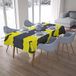 Bonamaison Tafelkleed, Anti-Mold, Sneldrogend, Waterdicht, 100% Polyester Tafellaken, Neon Geel, Rook, 140 x 200 Cm