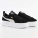 Puma Mayze Wns Lage Sneakers Dames Zwart Leer Maat 36