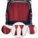 Mercedes Sprinter H1 Rideaux De Porte Hayon Rouge Tissu