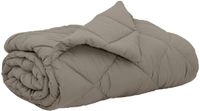 vidaXL Zomerdekbed 200 x 200 cm zomer 200 gsm lichtgrijs