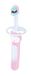 MAM Baby's Brush C147 Tandenborstel met korte handgreep en veiligheidsring, voor baby's vanaf 6 maanden, roze, 1 stuk