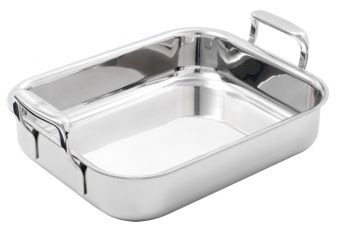 BK Gastronomic Braadslede - 24 x 30 cm - Rechthoekig - Zilver