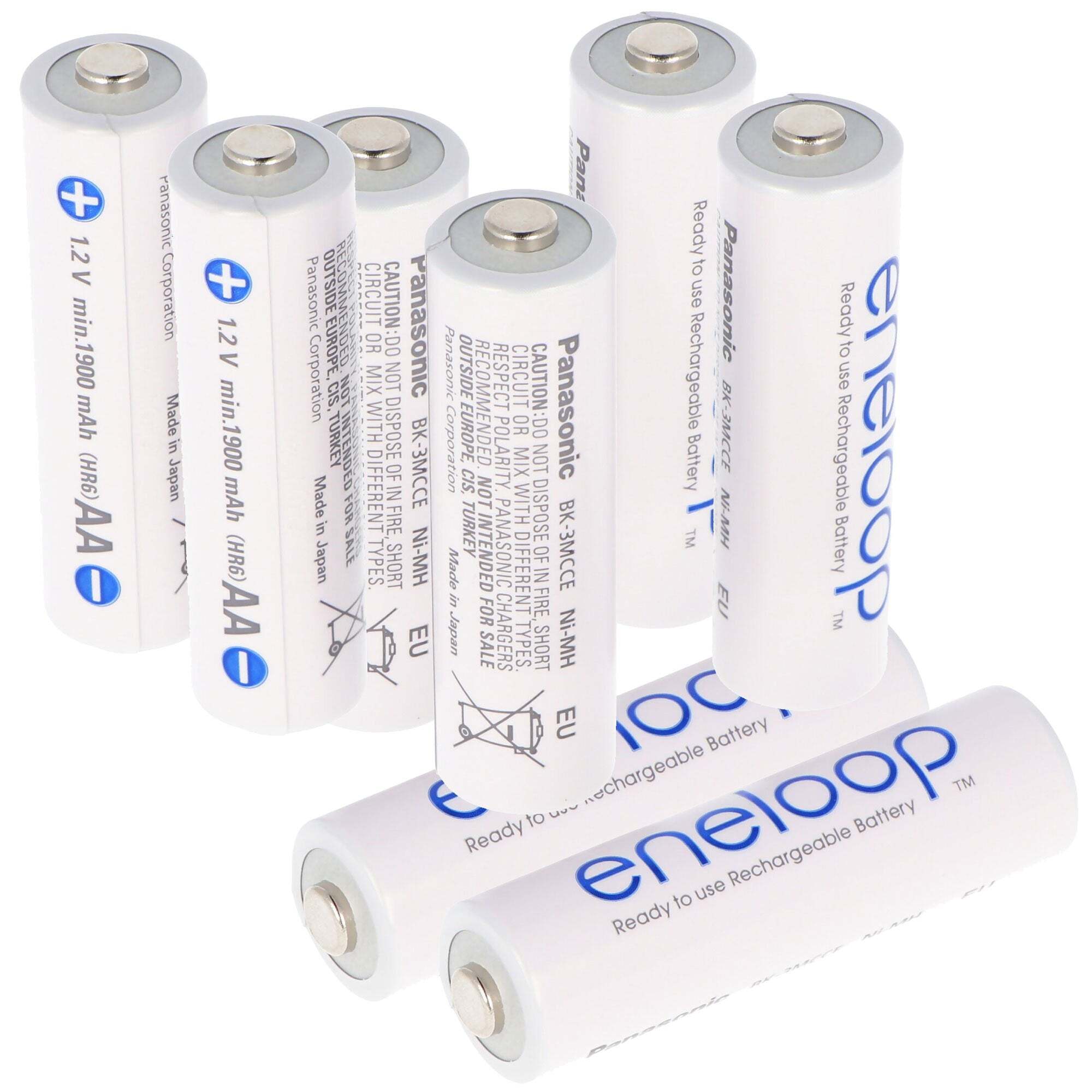 Panasonic (ehem. Sanyo) Sanyo HR-3UTGA eneloop batterij Mignon / AA 2000 mAh 8er + AccuCell Safe, nu nieuw van Panasonic