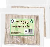 DID Wegwerp messen - Hout - 200 stuks