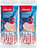 Vileda Super Mocio Microvezel & Power Navulling - 2 x - Voordeelverpakking