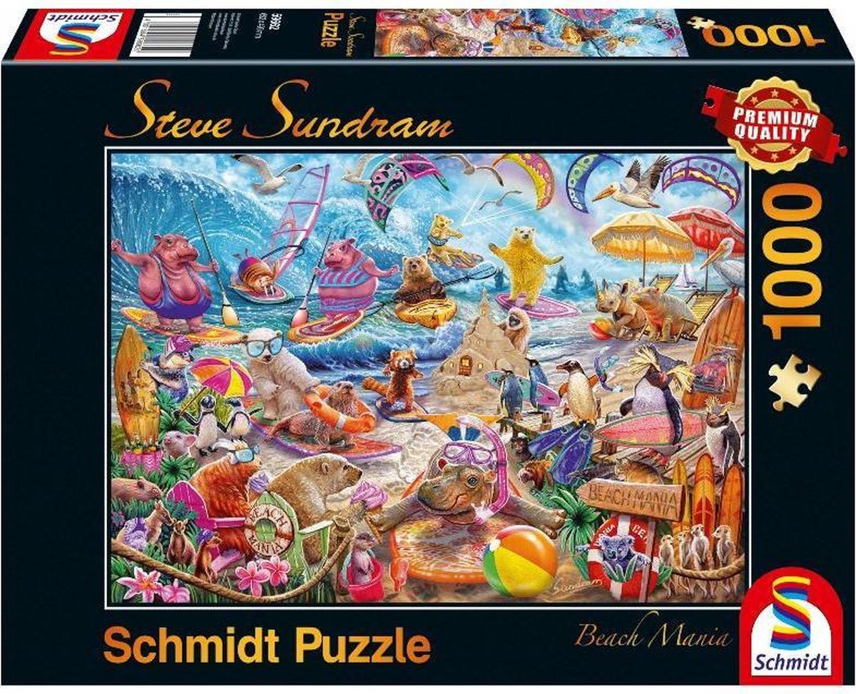 Schmidt puzzel Beach Mania, 1000 stuks - Puzzel