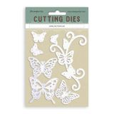 Stamperia - Cutting Dies for Scrapbooking, Albums, Card Making, and Bullet Journalling, Create Decorations with Natural Elements, Perfect for Crafts and Gifting (A6) (Timeless, Swirly Butterflies)
