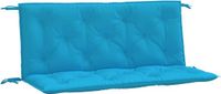 vidaXL Tuinbankkussens 2 stuks 120x50x7 cm Oxford stof lichtblauw