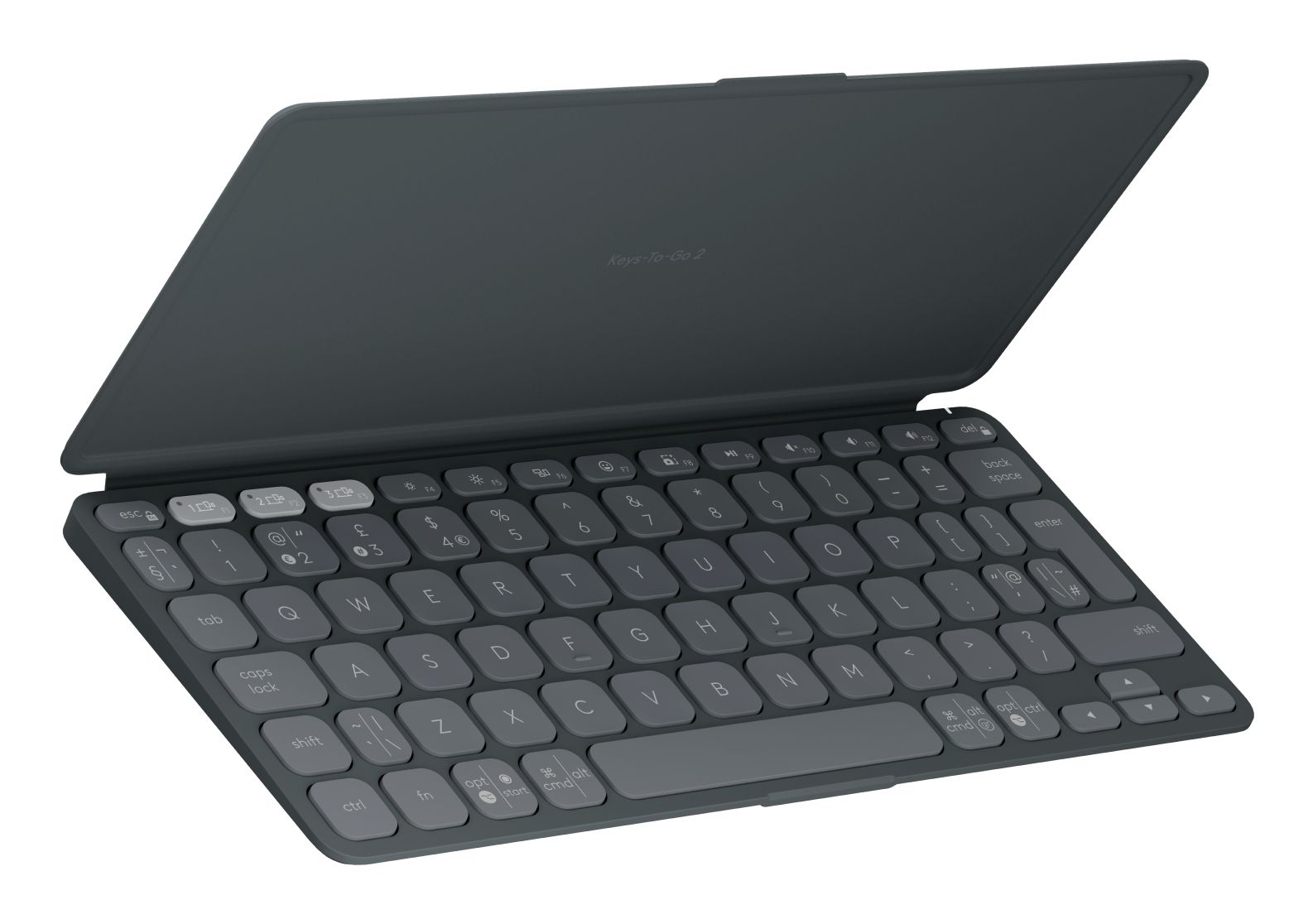 Logitech Keys-To-Go 2 - Draadloos Bluetooth Toetsenbord - QWERTY US International - Grafiet