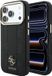 Guess Backcover hoesje voor Apple iPhone 18 Pro Max - Magsafe PU Stripe HS Peony 4G Logo - Zwart