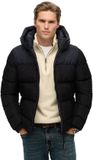 Superdry - Colourblock Gewatteerde Jas Met Capuchon - Heren - Zwart - L
