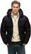 Superdry - Colourblock Gewatteerde Jas Met Capuchon - Heren - Zwart - L