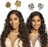 Boland Diadeem Sparkling 'Happy New Year' Goud/Zilver/Zwart