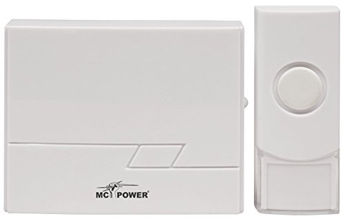 McPower 1534265 draadloze deurbel McPower DB-16 tot 50 m, 16 melodieën, IP44 zender