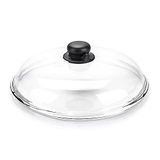 Moneta Borosilicaatdeksel gebogen 16 cm, glas, wit