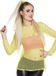 Boland Fluo geel jaren 80 t-shirt voor vrouwen - Verkleedkleding
