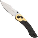 Kizer Kizer Vanguard Mini Mystic V3636A2 Satin Nitro-V, Burlap Micarta Aluminium Bolster, zakmes, Paul Munko design