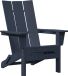 vidaXL Fauteuil Adirondack bleu marine bois