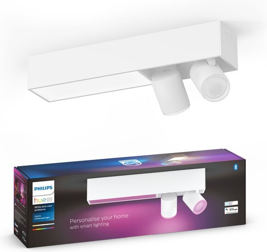 Philips Hue Centris opbouwspot - wit en gekleurd licht - 2-spots - wit - rechthoekig