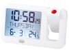 Trevi PJ 3030 Digitale klok met instelbare tijdprojectie, programmeerbare wekker, display met achtergrondverlichting, thermometer en kalender, AAA-voeding, ideaal voor slaapkamer en kantoor