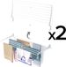 Foxydry 2x Fold 116 cm wit wasdroogrek wandmontage clicksysteem