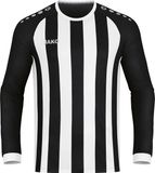 Jako Inter Voetbalshirt Lange Mouw Heren - Zilver / Wit / Zwart | Maat: S
