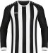Jako Inter Voetbalshirt Lange Mouw Heren - Zilver / Wit / Zwart | Maat: S