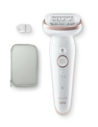 Braun Silk-épil 9 Epilator - 40 Tweezers - Gold/White