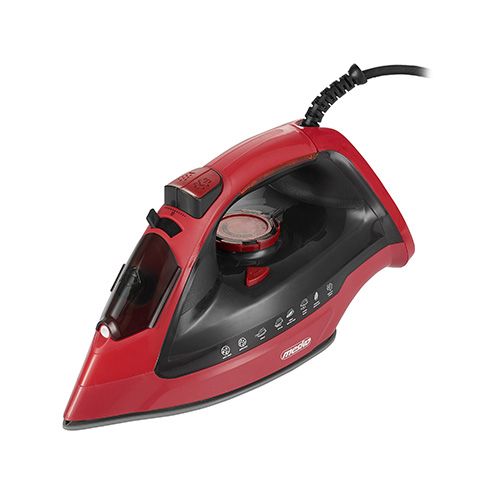 Mesko Home Mesko MS5031 Stoomstrijkijzer - 2400W - Keramische zoolplaat - Rood/Zwart