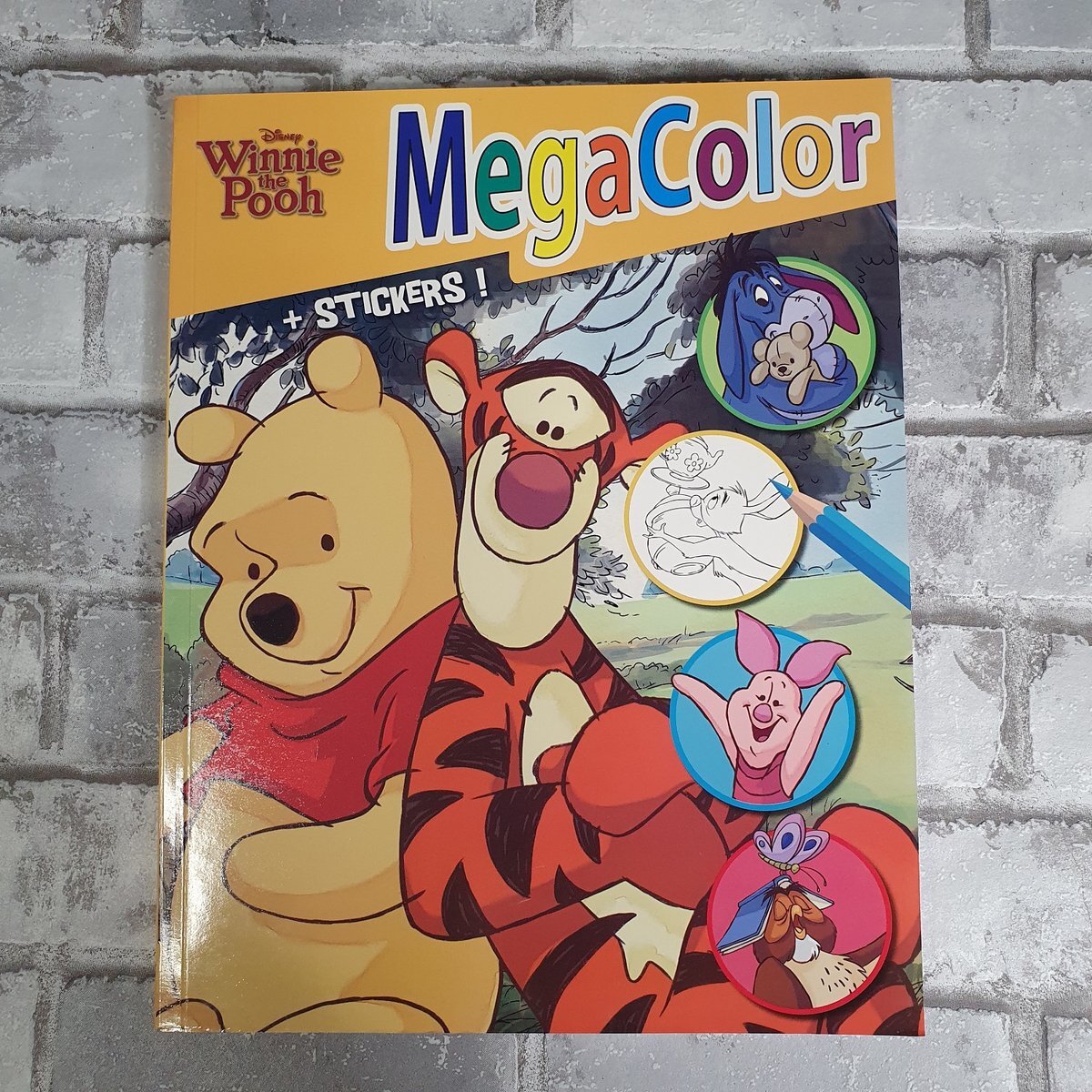 megacolor kleurboek, Winnie the pooh, met stickers