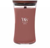 WoodWick Hourglass Grande Bougie Parfumée - Rouge Oud - 130 heures de combustion