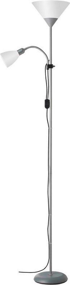 Brilliant SPARI 4 Staande leeslamp - Wit;Zilver