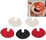 Merkloos Okado Blikjesopener en Blikjes Sluiter 5 Stuks – Kunststof Can Lock voor Drinkblikjes – Herbruikbare Drinkblik Opener en Afsluiter tegen Insecten, Stof en Lekken – Rood Wit Zwart