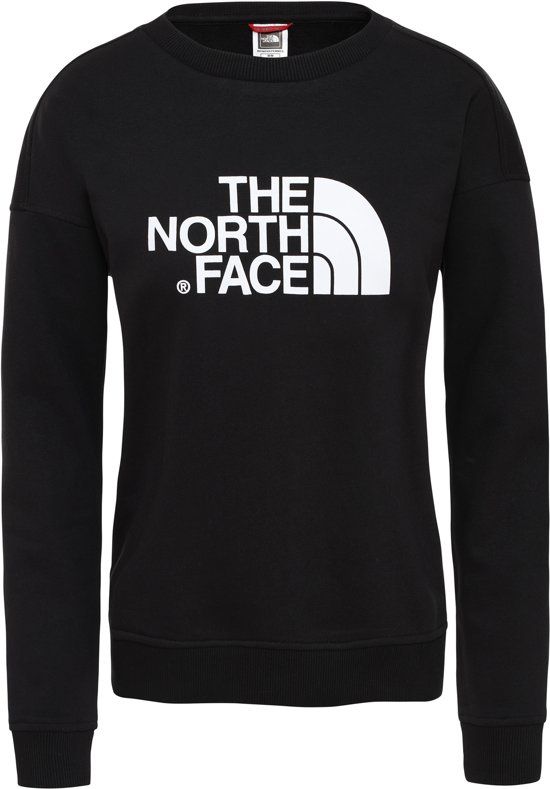 The North Face Women's Drew Peak Crew Sweater - TNF Black - Black/White - Size S