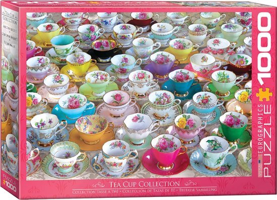 Eurographics Tea Cups Collection Puzzel (1000 stukjes)