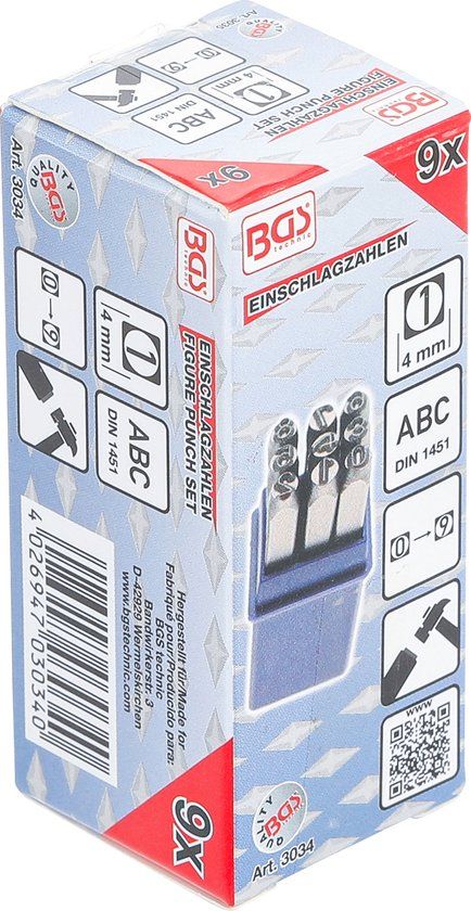BGS Slagcijferset 4 mm | 4026947030340