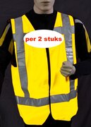 Safeways HiViz reflecterend Veiligheidsvest EN471 Klasse2 2stuks