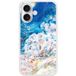 Apple iPhone 16 Marbre ocean Verstevigd hoesje met sublimatie bedrukking