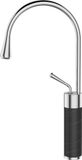 Invena BADLAND Wastafelmengkraan, hoge model, GABRO, zwart, voor badkamer