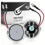 TECTICO LED omgevingsverlichting spiegel 12V auto E8. Lumière d'ambiance, 6000K, blanc froid. Compatible avec Ford T6, Mondeo MK5, Edge, Everest, Taurus. 2 lampes.