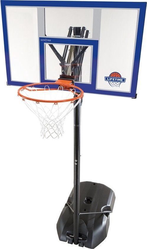 Lifetime Power Dunk Basketbal Systeem - Zwart/Oranje/Blauw - Kunststof - 305cm