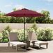Maison Exclusive Parasol avec mât en métal, 300 cm, bordeaux