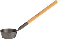 Rento Saunakelle, aluminium, zwart, met bamboe handvat